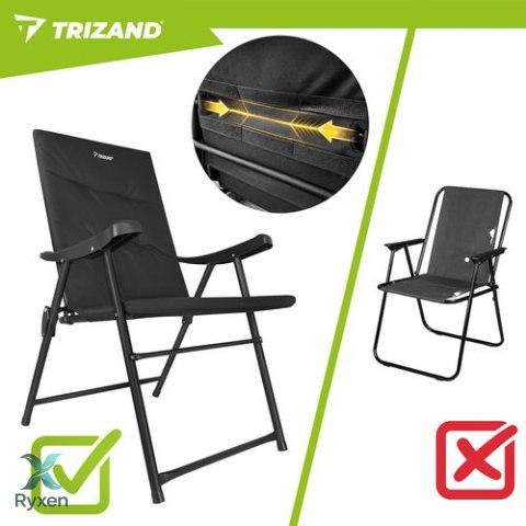 Krzesło turystyczne 59x70x91cm - 2szt.Trizand TRIZAND