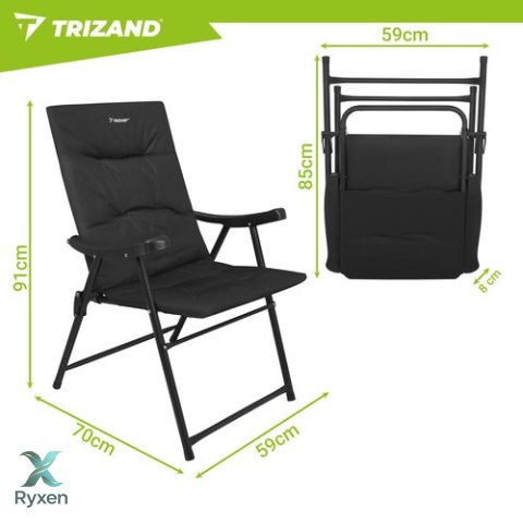 Krzesło turystyczne 59x70x91cm Trizand TRIZAND
