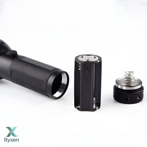 Latarka uv led taktyczna policyjna akumulatorowa szperacz tester bursztynu e858 RTO