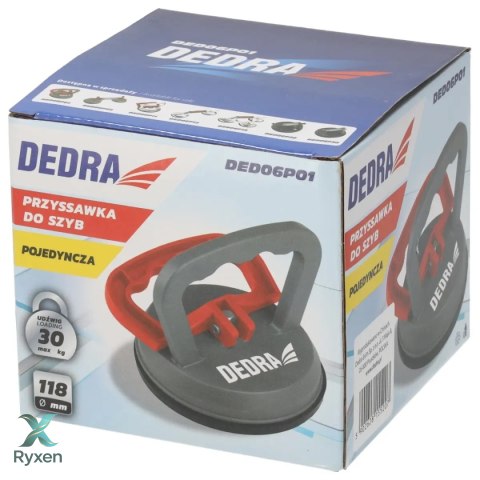 Przyssawka do szyb pojedyncza 118mm, max 30kg Dedra