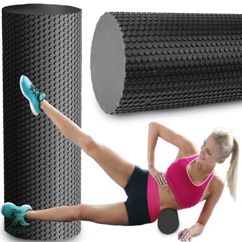 Roller do masażu ćwiczeń roler crossfit wypustki 45x15cm wałek piankowy eva RTO