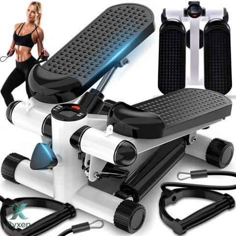 Stepper steper prosty z linkami do ćwiczeń licznik lcd regulacja fitness RTO