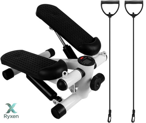 Stepper steper prosty z linkami do ćwiczeń licznik lcd regulacja fitness RTO