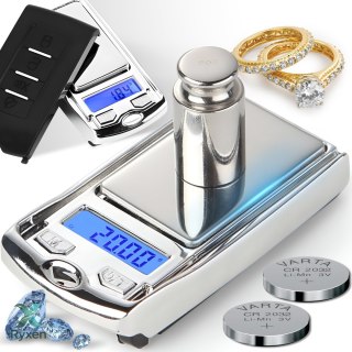 Waga jubilerska elektroniczna precyzyjna 0,01-100g kluczyk etui + bateria RTO