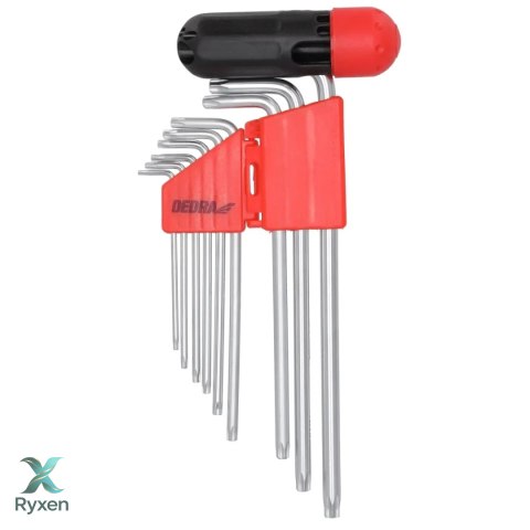 Klucze torx crv, 9szt. Dedra