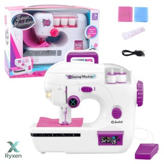 Maszyna Do Szycia Dla Dzieci Nici Materiał Światła Dźwięki LEAN TOYS