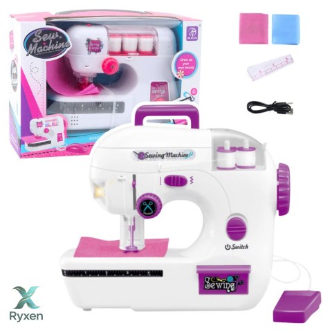 Maszyna Do Szycia Dla Dzieci Nici Materiał Światła Dźwięki LEAN TOYS