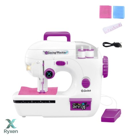 Maszyna Do Szycia Dla Dzieci Nici Materiał Światła Dźwięki LEAN TOYS