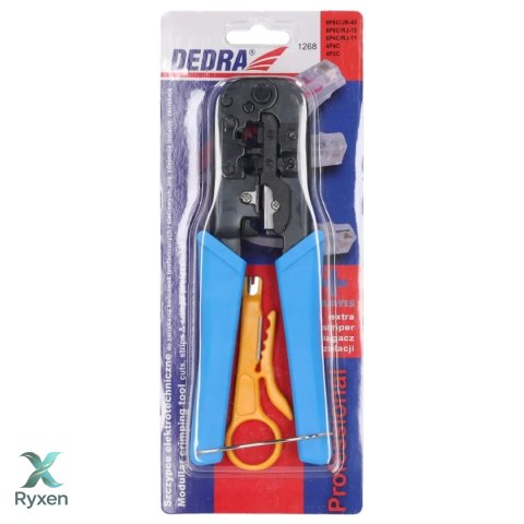 Szczypce zaciskarka rj45,rj12,rj11,4p4c Dedra