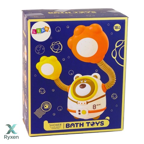 Zabawka Do Wody Kąpieli Miś Astronauta Prysznic Z Obiegiem Wody Przyssawki LEAN TOYS