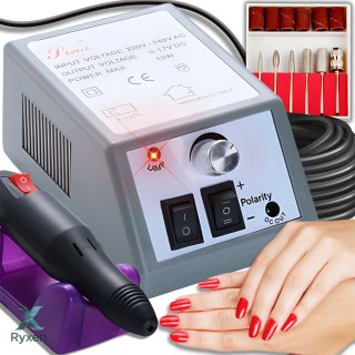Frezarka do paznokci manicure pedicure + frezy szara mercedes u010 RTO