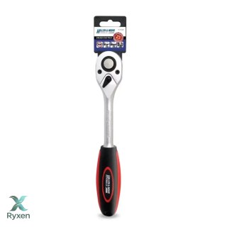Grzechotka 1/2", 72t, crv 6140, prosta dwu-mater.uchwyt Dedra