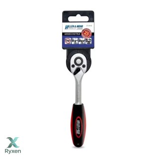 Grzechotka 1/4", 72t, crv 6140, prosta dwu-mater.uchwyt Dedra