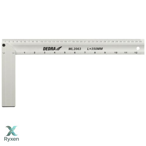 Kątownik budowlany 350x160mm, aluminiowy Dedra