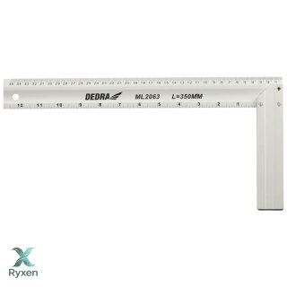 Kątownik budowlany 350x160mm, aluminiowy Dedra