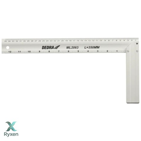 Kątownik budowlany 350x160mm, aluminiowy Dedra