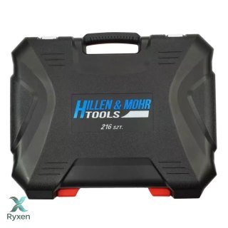 Klucze nasad.crv 216szt 17x1/2", 13x1/4". 8x3/8" Dedra