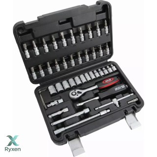 Klucze nasad.crv 46szt 13x1/4" Dedra
