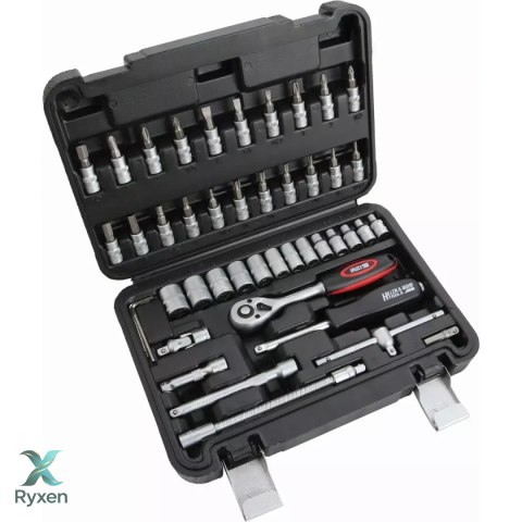 Klucze nasad.crv 46szt 13x1/4" Dedra