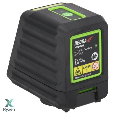 Laser krzyżowy, zielony Dedra