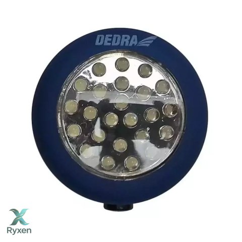Latarka 24 led okrągła z bateriami Dedra