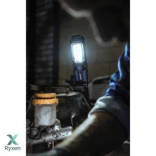 Latarka 3w cob led+1w led, podłużna z podstawą, z bateriami Dedra
