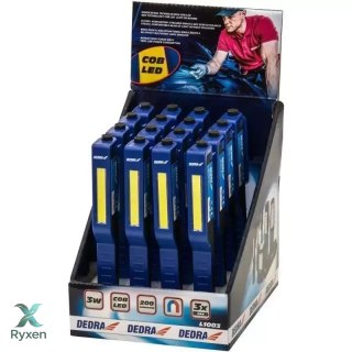 Latarka 3w cob led, pen, z bateriami Dedra
