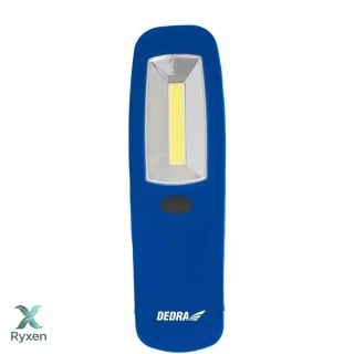 Latarka 3w cob led, podłużna, z bateriami Dedra