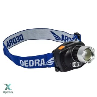 Latarka czołowa 3w cree led, regul. ostrości, infrared, bat. Dedra