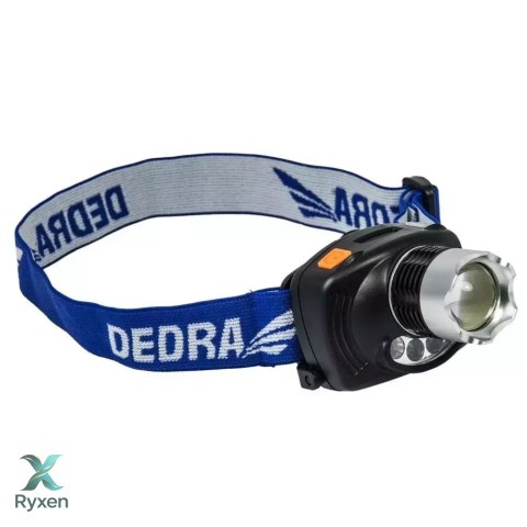 Latarka czołowa 3w cree led, regul. ostrości, infrared, bat. Dedra