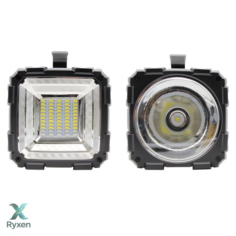 Latarka led taktyczna mocna akumulatorowa szperacz usb reflektor 1000lm 40w RTO