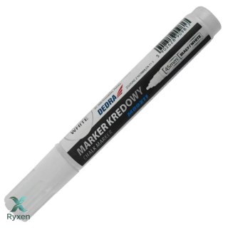 Marker kredowy biały,12szt w tubie Dedra