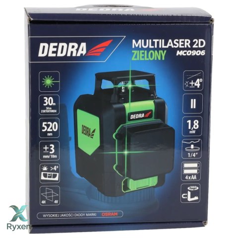Multilaser 2d, zielony Dedra