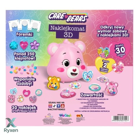 Naklejkomat 3d care bears różowy miś EPEE