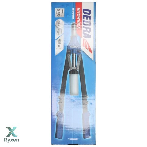 Nitownica czołowa do nitów aluminiowych, długość 540mm Dedra