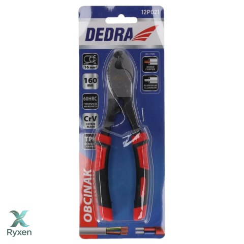 Obcinak do kabli 160mm, crv, śr.cięcia 16mm2 Dedra