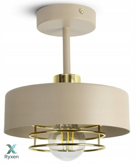 ZD185 Lampa sufitowa wisząca beżowo złota ATL