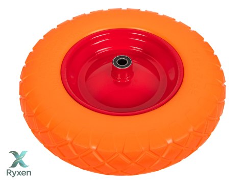 69-047# Koło 40cm do taczki wózka 400x98 4.00/8 pomarańczowe Blow