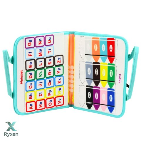 Filcowa Książeczka Edukacyjna Manipulacyjna Sensoryczna Syrenki Walizka LEAN TOYS