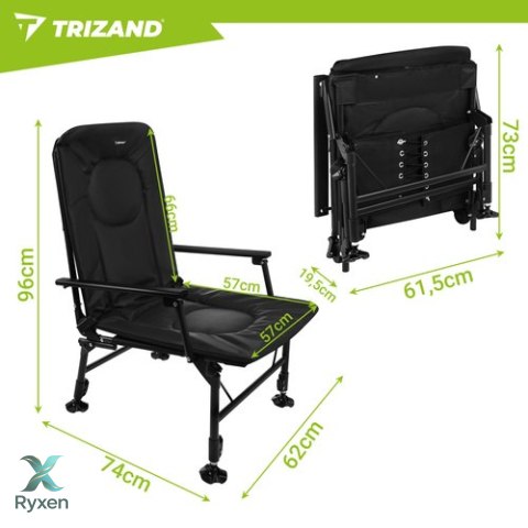 Fotel/krzesło wędkarskie regulowane Trizand TRIZAND