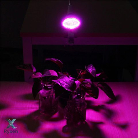 Lampa do wzrostu roślin 200 led panel do uprawy klips 20w e27 gwint ruchoma -e563 RTO