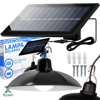 Lampa solarna wisząca żyrandol ogrodowy zewnętrzny wodoodporny 12w - e896 RTO