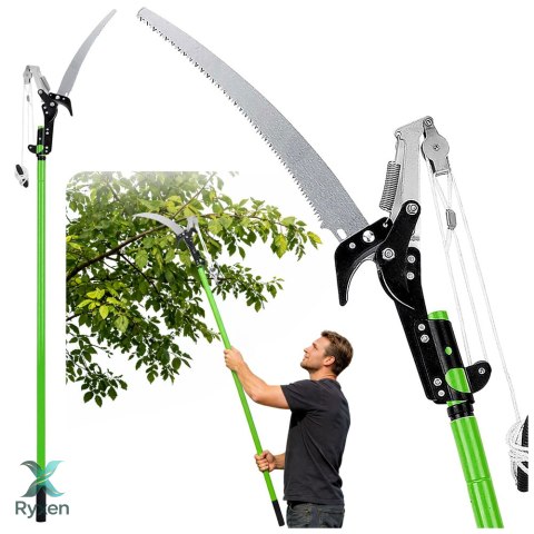 Nożyce Teleskopowe Sekator Piła Do Gałęzi 2w1 Na Wysięgniku 125-240 cm LEAN