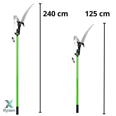 Nożyce Teleskopowe Sekator Piła Do Gałęzi 2w1 Na Wysięgniku 125-240 cm LEAN