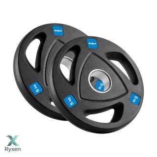 Obciążenie żeliwne olimpijskie gumowane zestaw 30kg ( 8x1.25kg + 4x2.5kg + 2x5kg ), otwór 51mm , REBEL ACTIVE Rebel