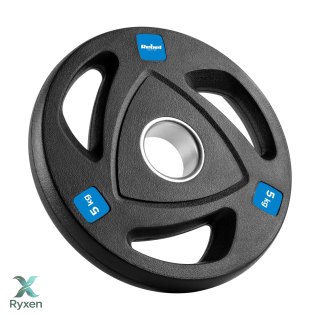 Obciążenie żeliwne olimpijskie gumowane zestaw 4x5kg, otwór 51mm , REBEL ACTIVE Rebel