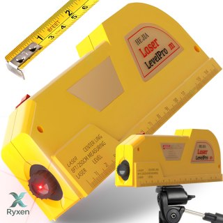 Poziomica laserowa z miarką miara 250 cm laser led e544 RTO