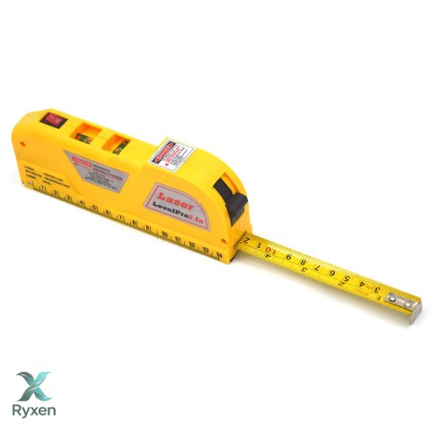 Poziomica laserowa z miarką miara 250 cm laser led e544 RTO