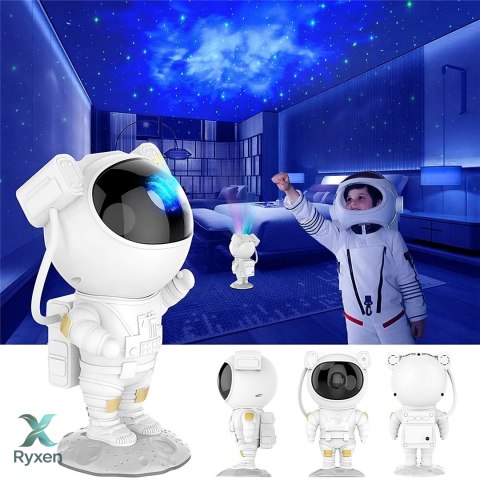 Projektor gwiazd astronauta lampka nocna dla dzieci kosmos rzutnik pilot -e796 RTO