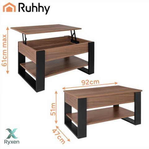 Stolik kawowy 92x51x45cm Ruhhy KRUZZEL